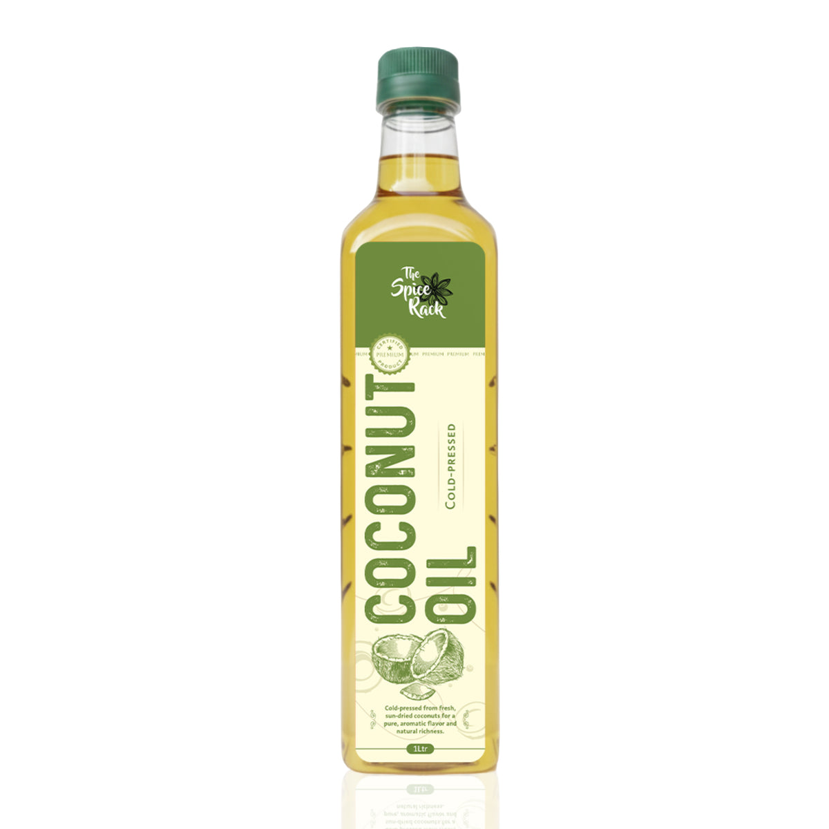 Cold Pressed Coconut Oil 1L  زيت جوز الهند (عصر بارد)